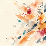 Illustration aquarellée d’Éclats de vie, collection de romans de transformation personnelle, animée par des projections colorées pleines de mouvement.