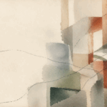 Illustration aquarellée de Passage, collection de romans sociétaux et écologiques, avec des trajectoires qui se croisent et divergent.