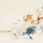 Illustration aquarellée du projet éditorial d’Indigraphe, montrant une empreinte colorée qui se propage et transforme progressivement l’espace.
